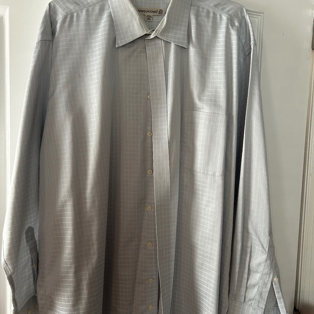 Pronto-Unto Tall Men's Dress Shirt 18 1/2